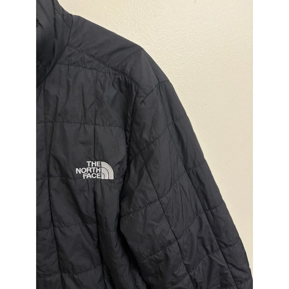 The NORTH FACE THERMOBALL Puffer Coat Jacket Men Size Large Black